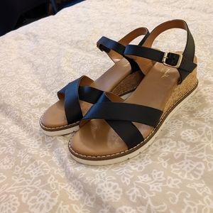 Mila Paoli Sandal Wedge Heels 8.5